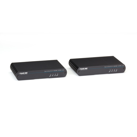 KVM Extender - HDMI, USB 2.0, Single-Access, CATx | Black Box KVM Extender - HDMI, USB 2.0, Single-Access, CATx | Black Box