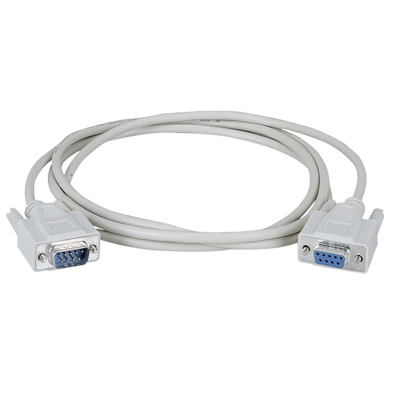 RS232 Serial Cable - Shielded, PVC, Molded, DB9 M/F Thumbscrews