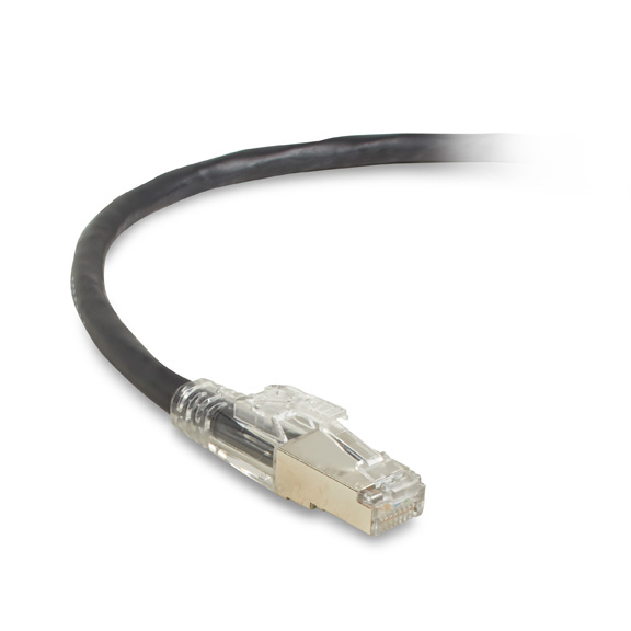 CAT6A 650-MHz Locking Snagless Patch Cable CM PVC RJ45 M/M | Black Box