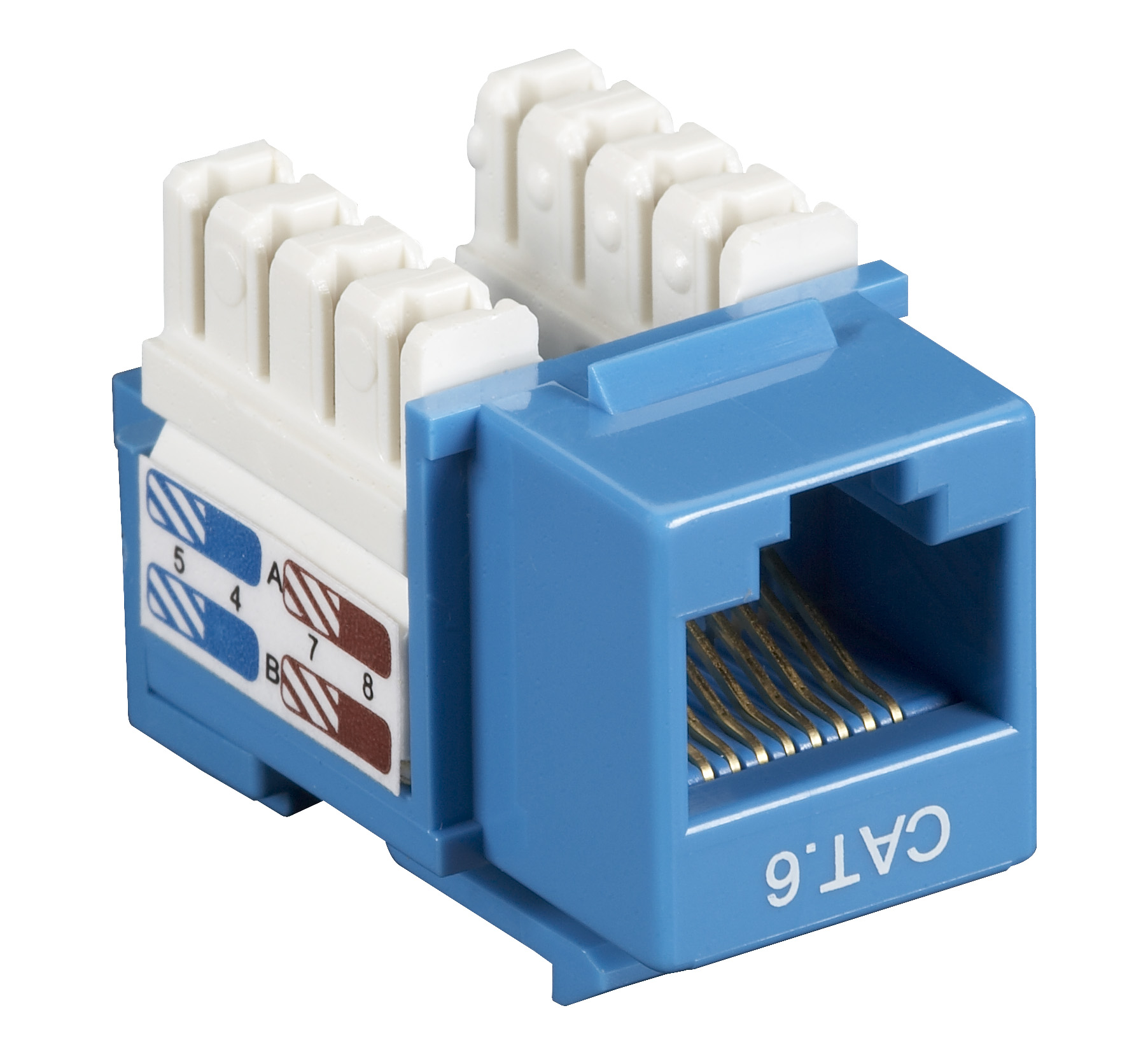 CAT6 Keystone Jack - Unshielded, RJ45, Black | Black Box