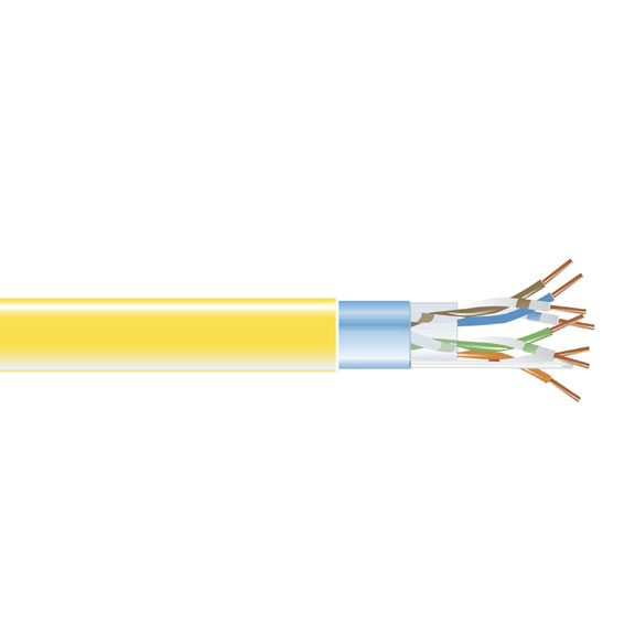 Startech 1000 plenum cmp cat5e solid utp bulk cable roll in blue