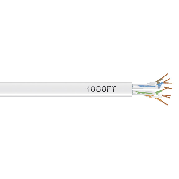 CAT6 550-MHz Solid Bulk Cable UTP CMR PVC 1000FT Pull-Box | Black Box