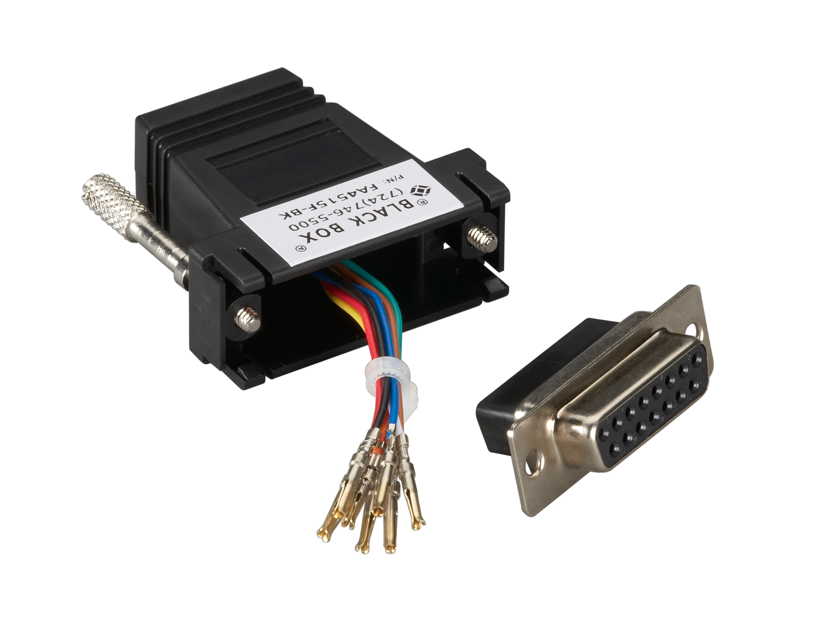 BLACK BOX FA4515M-BK (UNASSEMBLED), MODULAR ADAPTER KIT DB15