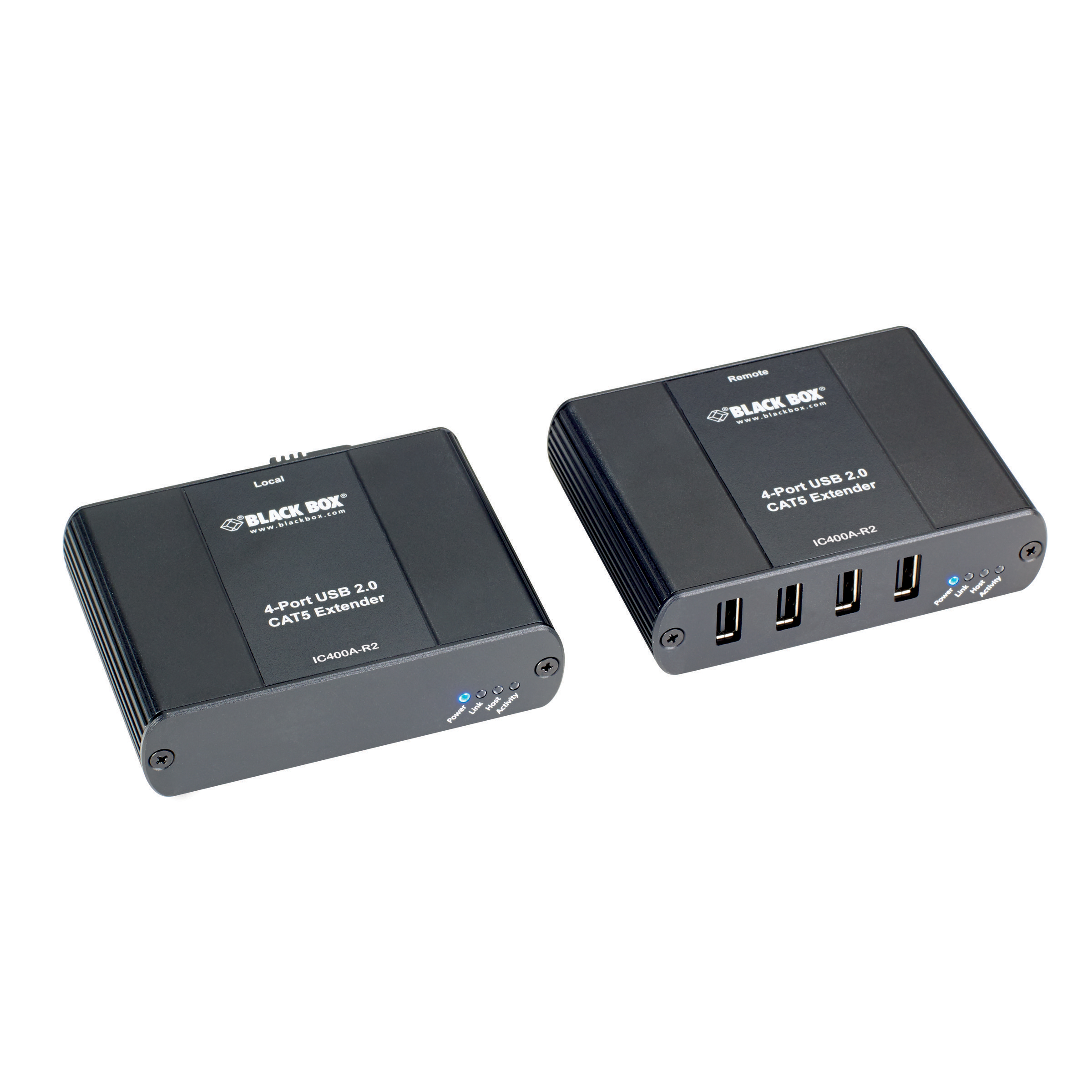 USB 2.0 Extender - CATx, 4-Port | Black Box