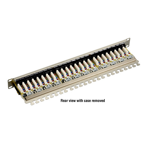 CAT6 Shielded Patch Panel - 1U, 24-Port | Black Box
