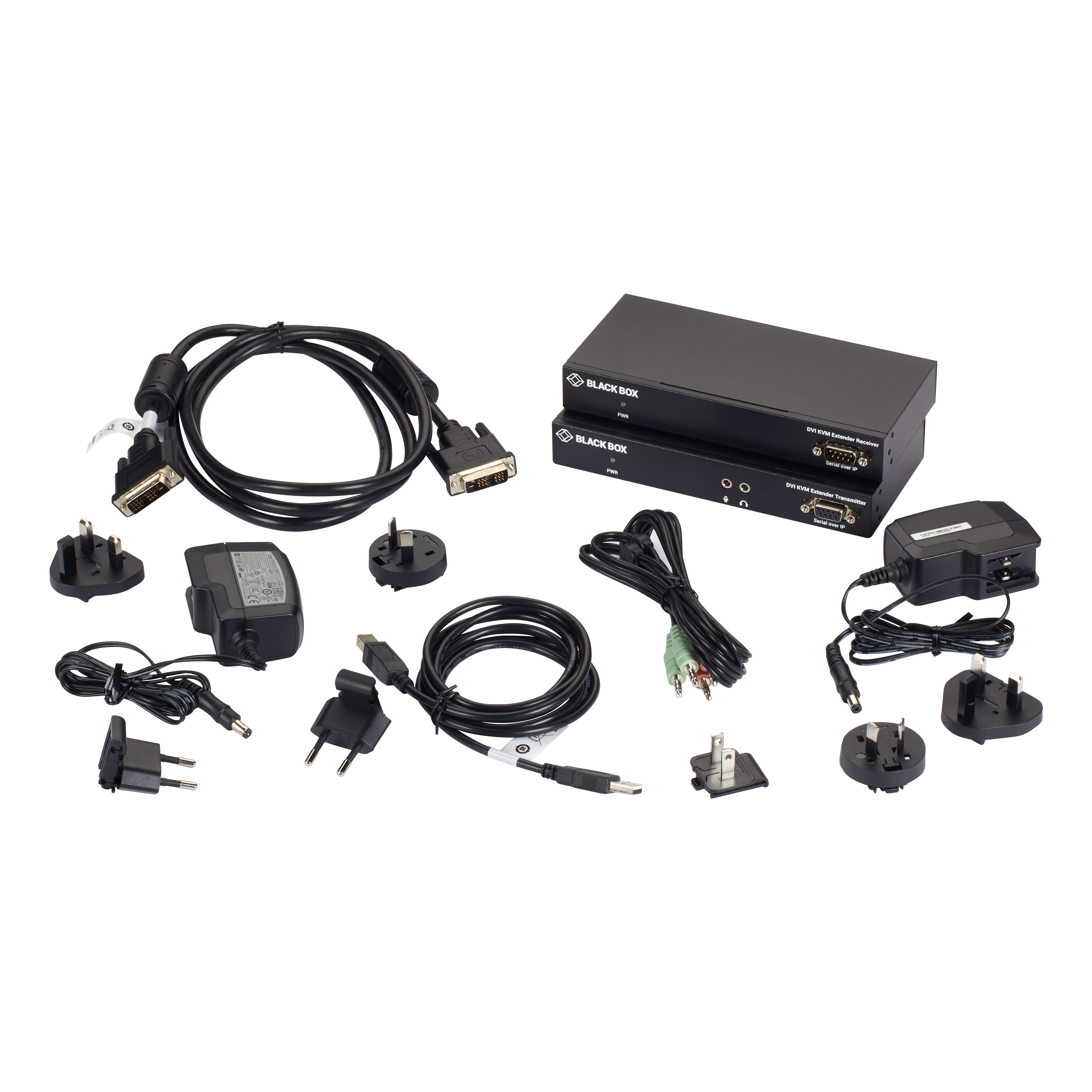 KVM Extender over Fiber DVID, USB 2.0, Serial, Audio, Local KVM Extender over Fiber DVID, USB 2.0, Serial, Audio, Local