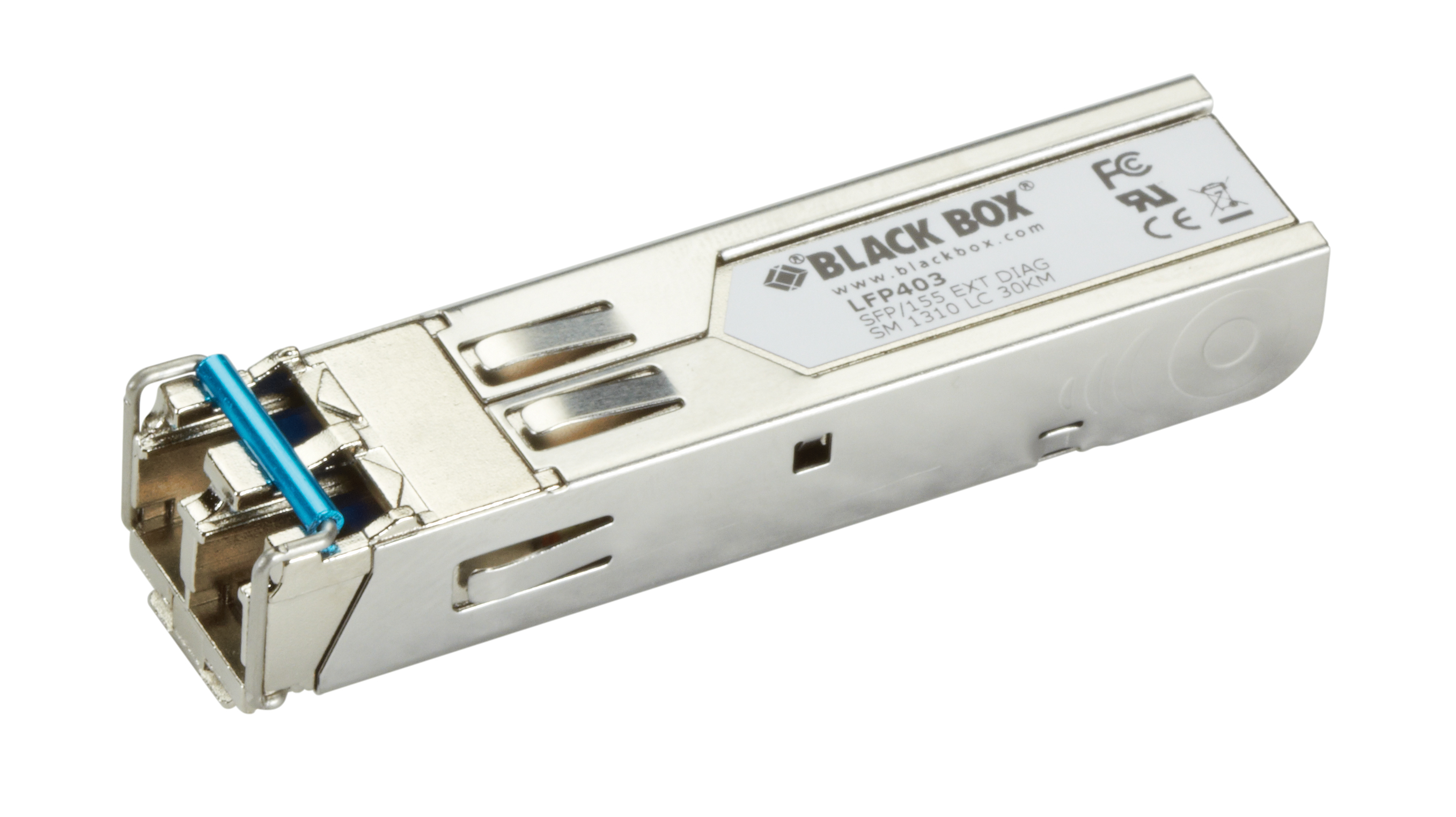 ブラックボックス  LFP403  SFPモジュール EXTR TEMP SFP EXT DIAG - 155Mbps Fiber LC | Black Box