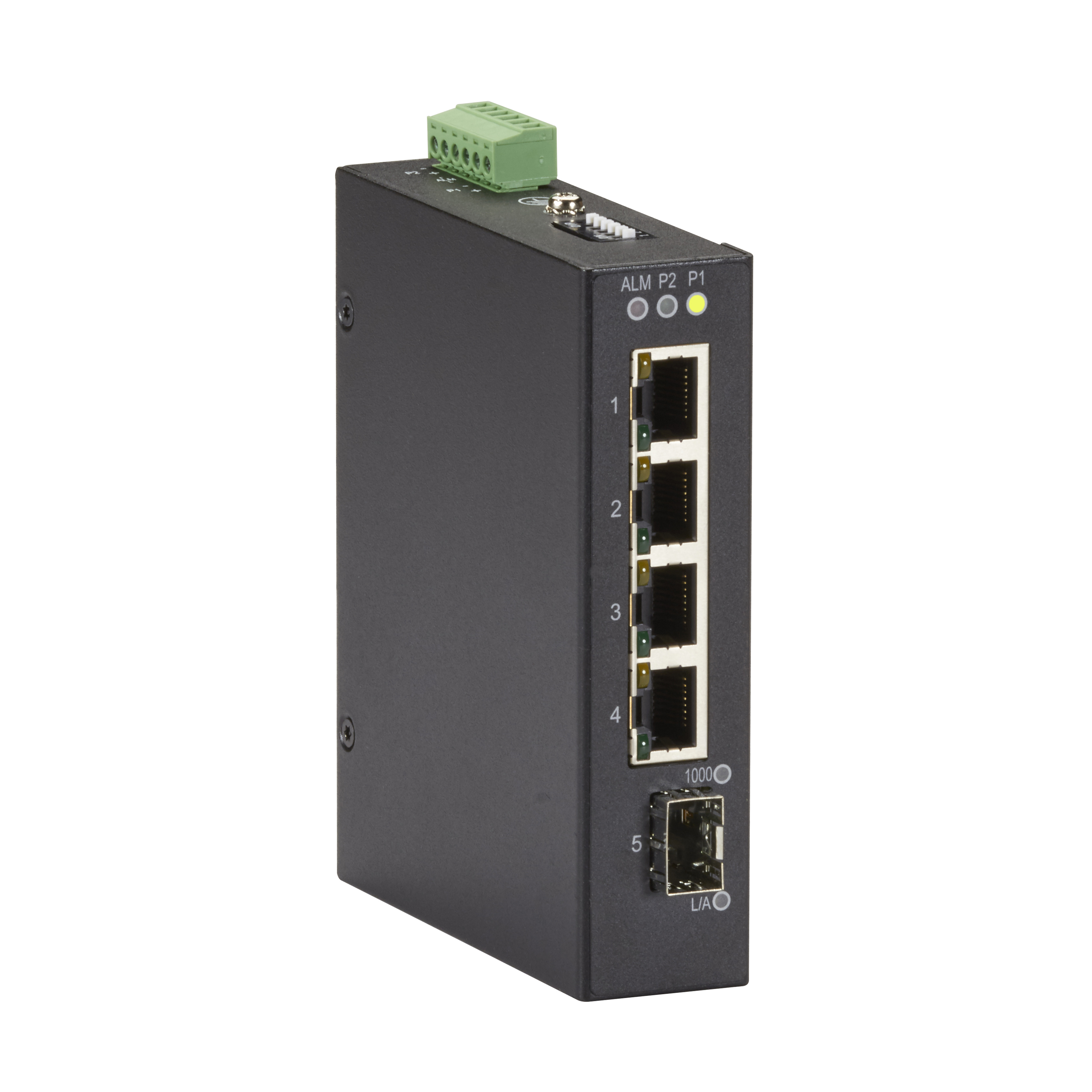 EXTR PoE Switch - (4) 10/100/1000Mb RJ45 PoE, (1) 100/1000Mb
