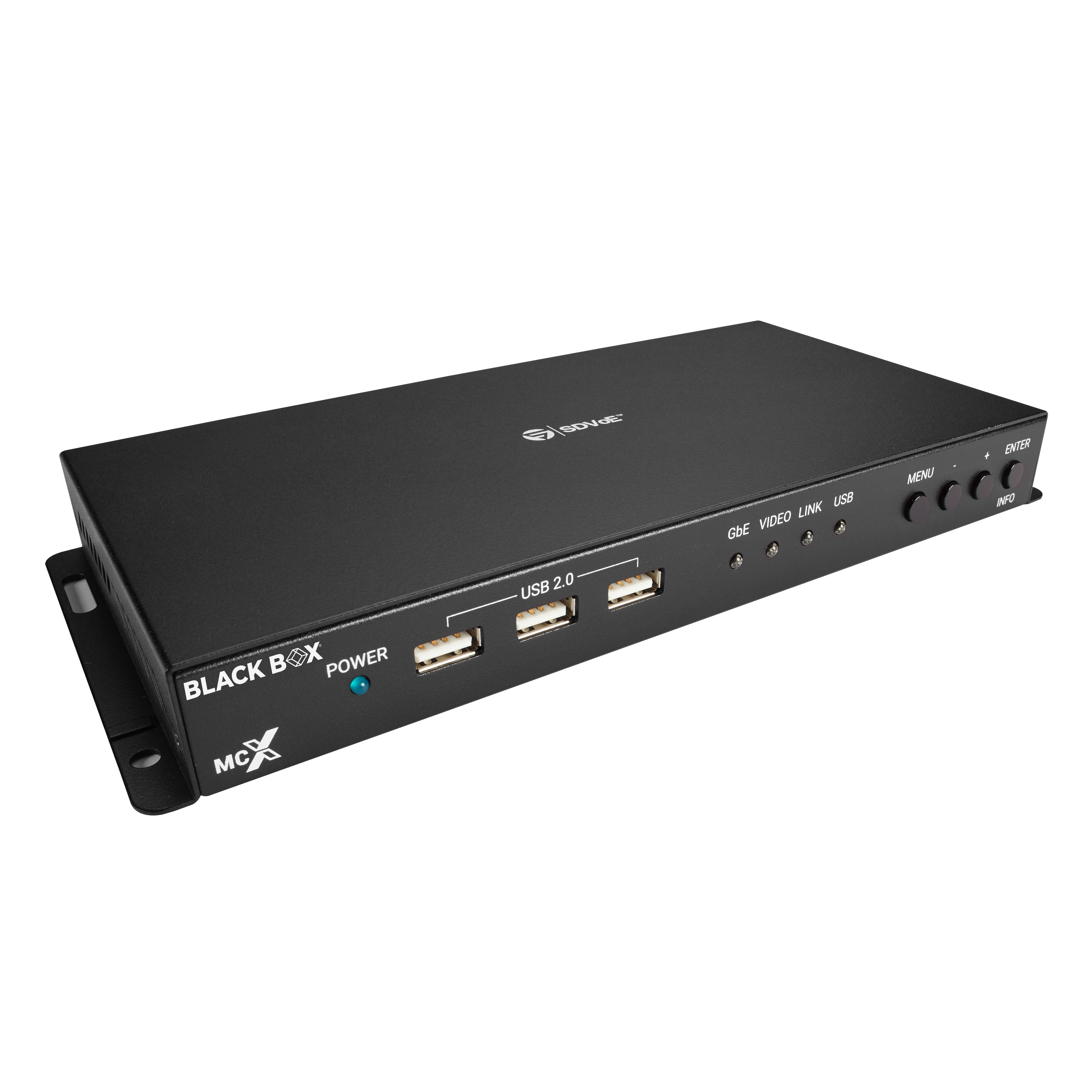 BLACK BOX MCXG2EF01 FiBer 接続機器 AV over IP Decoder - 4K60, Copper or Fiber | Black Box