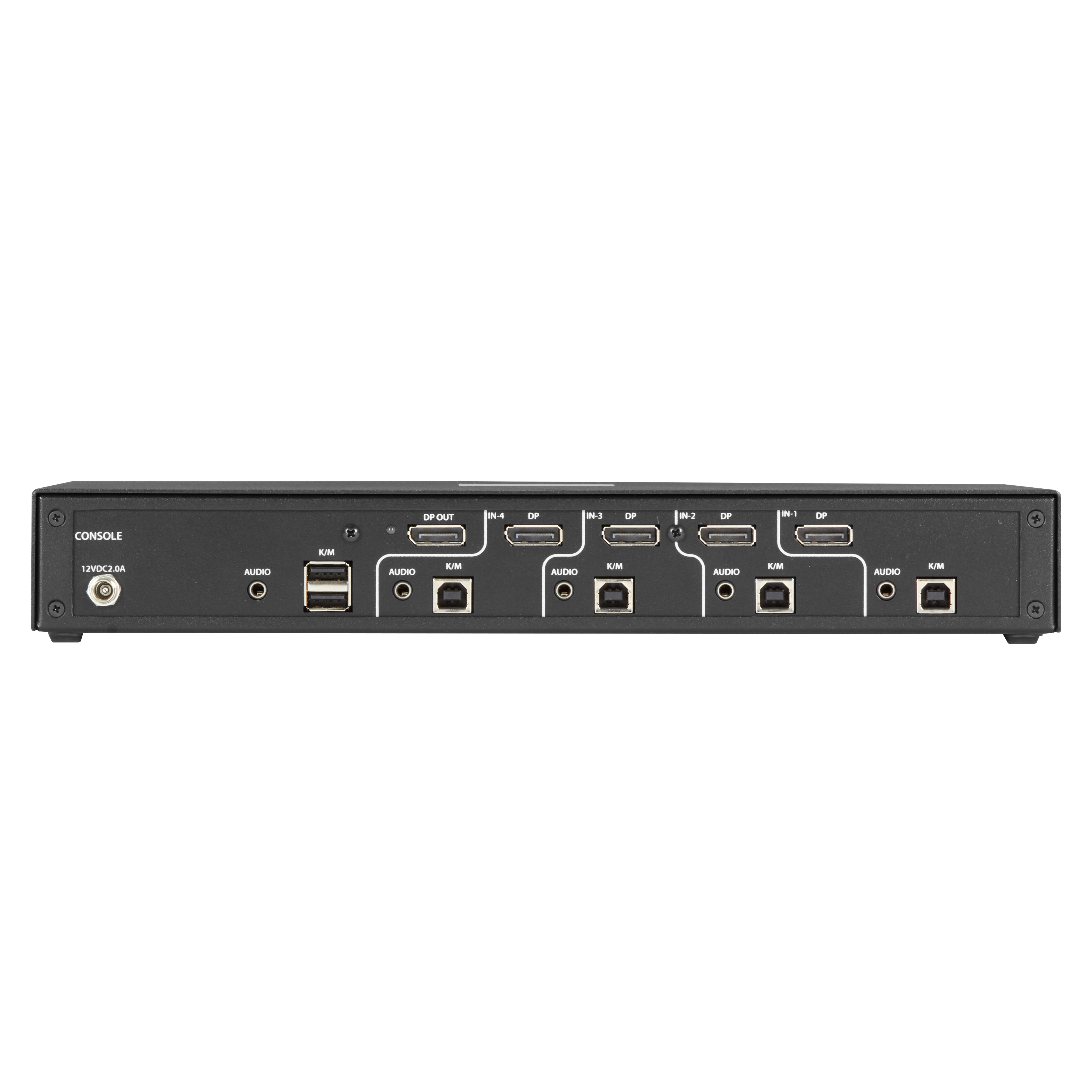 Black Box NIAP 3.0 セキュア 2ポート シングルヘッド DisplayPort KVMスイッチ - 2コンピューター - 1ローカル(S)ユーザー - 3840 x 2160-4 x U KVM Switch NIAP 3.0 - Dual-Monitor, DP 4K30, USB HID, Audio