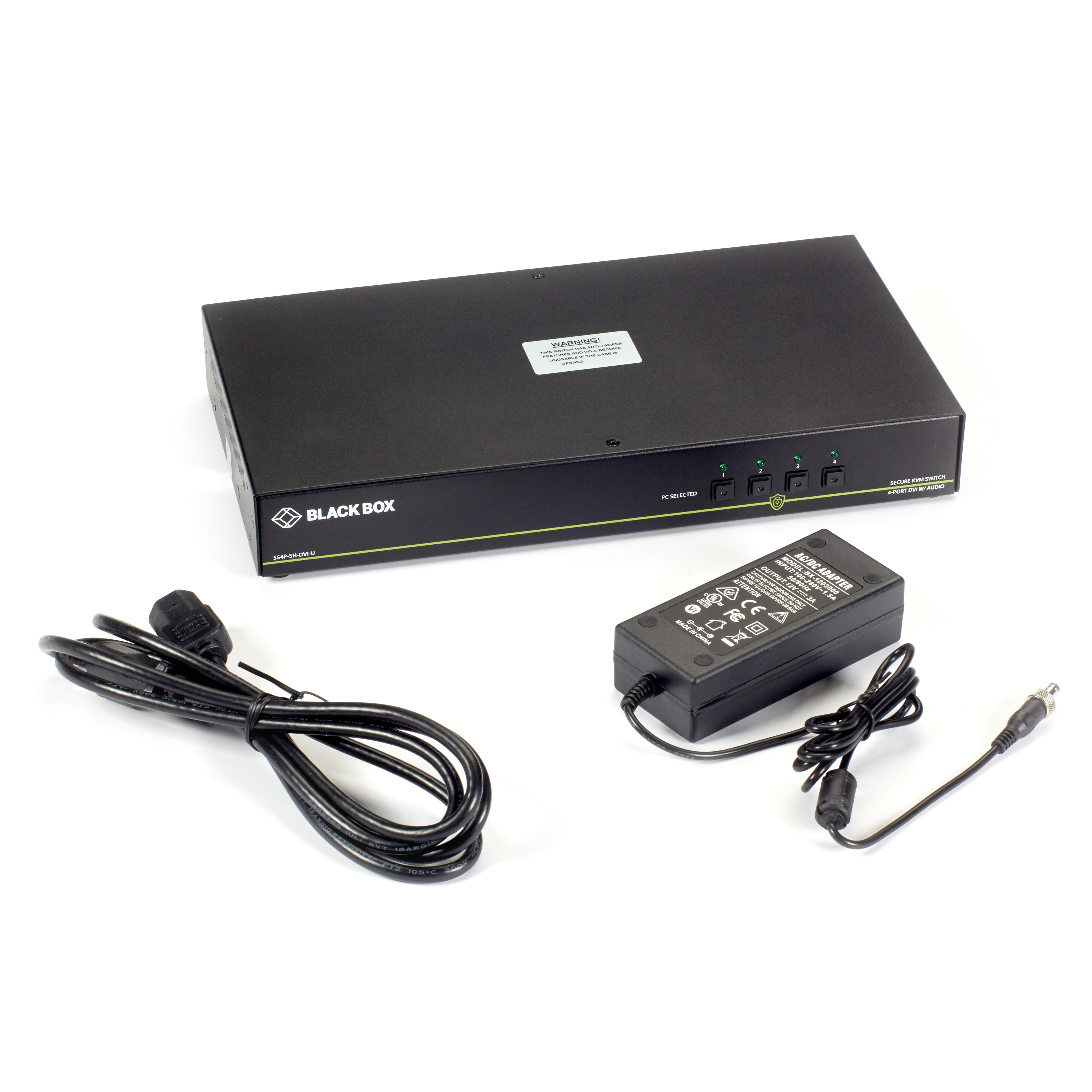 KVM Switch NIAP 3.0 Single-Monitor, DVI-I, PS2, USB, Audio