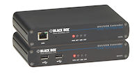 LRX Series KVM Extender - DVI-D, USB 2.0, RS232, Audio, Single-Access, CATx