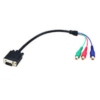 VGA to Component Adapter Cable - 40-cm (15.75-in.)

