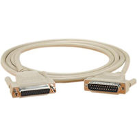 RS232 Serial Cable - Shielded, PVC, Molded, DB25 with Thumbscrews