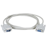 RS232 Serial Cable - Shielded, PVC, Molded, DB9 Male/Female with Thumbscrews