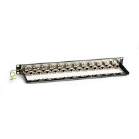 CAT6A Staggered Feed-Through Patch Panel - Shielded