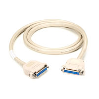 RS232 Serial Cable - Unshielded, PVC, 25-Conductor, Plastic Hoods, DB25, Custom Length
