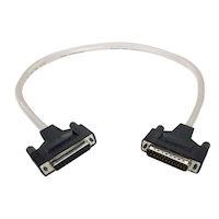 Extended-Distance/Quiet Thumbscrew Cable - Nonremovable EMI/RFI Hoods, 25 (12 1/2 Pairs), Male/Female, Custom Length