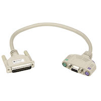 KVM User Cable, Keyboard/Monitor/Mouse Cable with Audio - VGA, PS, PS/2 Standard