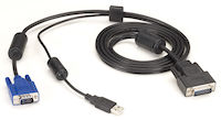 Secure KVM Switch Cable - VGA and USB to HD26