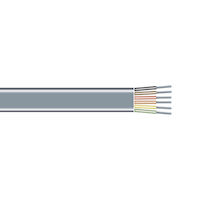Flat Satin Telco Bulk Cable - Stranded, Unshielded, PVC, 6-Conductor