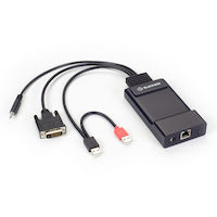 Emerald® Zero U DVI KVM-over-IP Transmitter - Single-Monitor, HD, USB-HID, Audio, 12-in.
