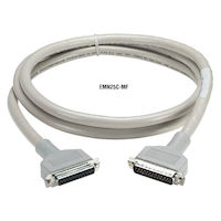 RS232 Double Shielded Extended Distance Quiet Cable - DB25, Molded Hood, 25-Conductor