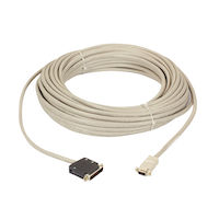 Premium AT Modem Cable - DB9 Female/DB25 Male, 9-Conductor, 24 AWG, Custom Length