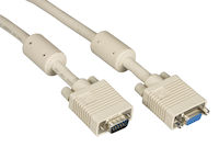 VGA Video Cable with Ferrite Core - Beige