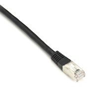CAT5e 100-MHz Stranded Ethernet Patch Cable with Slim Form-Factor Molded Boot - Shielded (F/UTP), CM PVC (RJ45 M/M)