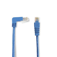 SpaceGAIN CAT6 250-MHz Molded Angled Stranded Ethernet Patch Cable - Unshielded (UTP), CM PVC (RJ45 M/M)