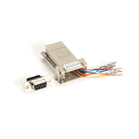Modular Adapter Kit with Thumbscrews - DB9 to RJ45 (Female)