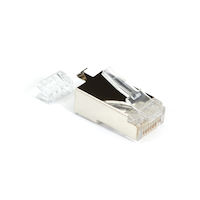 CAT6 Modular Plug for 23-AWG Wire - Shielded, RJ45, 100-Pack