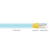 OM4 50/125 Multimode Bulk Fiber Optic Distribution Cable - Indoor, Tight-Buffered, OFNR PVC