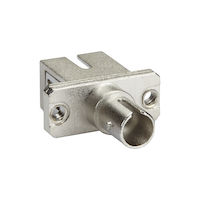 Fiber Optic Adapter - Singlemode/Multimode, Simplex, Ceramic Sleeve, Metal Housing