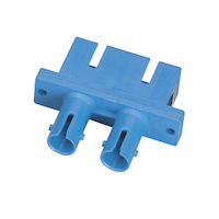 Fiber Optic Adapter - Singlemode, Duplex, Ceramic Sleeve, Rectangular, ST-SC