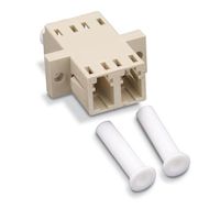 Fiber Optic Adapter Type B - LC, Duplex, Multimode, Beige
