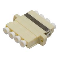 Fiber Optic Adapter Type C - LC, Quad, Multimode, Beige