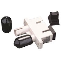 Fiber Optic Adapter Type C - ST-SC, Hybrid Duplex, Multimode, Beige