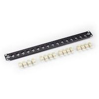 Connect Rackmount Fiber Panel with Connectors (unassembled)