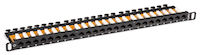 SpaceGAIN CAT5e Patch Panel - 1/2U, Unshielded, 24-Port