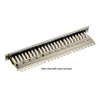 CAT6 Shielded Patch Panel - 1U, 24-Port