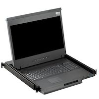 KVM LCD Console Tray - 17-in., Single-Rail, Widescreen Full HD