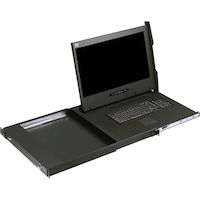 KVM LCD Console Tray - 21-in., Single-Rail, Left-Open, Full HD