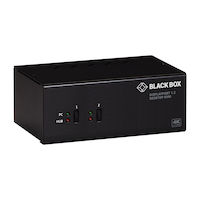 KVM Switch - Dual-Monitor, DisplayPort 1.2, 4K 60Hz, USB 3.0 Hub, Audio