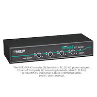 EC Series KVM Switch for PS/2 and USB Servers and PS/2 or USB Consoles, 4-Port
