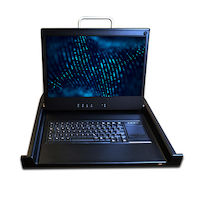 ServView HD KVM LCD Console Tray - 17-in., Single-Rail, Full HD LCD, WUXGA Wide Screen, Touchpad, DVI/VGA, DP