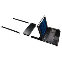 ServTray KVM LCD Console Tray and IP-Enabled CATx Switch - 17-in., 16-Port, Single-Rail, PS/2, USB, (4) IP Users