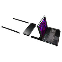 ServTray KVM LCD Console Tray and CATx Switch - 17-in., 16-Port, Single-Rail, VGA, PS/2, USB