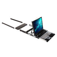 ServTray KVM LCD Console Tray and Switch - 19-in., 8-Port, Single-Rail, DVI-D, VGA, PS/2, USB